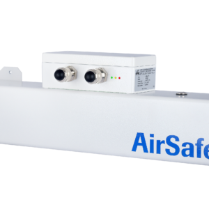 Sensor de polvo AirSafe 2 monitoreando el ambiente en una planta industrial